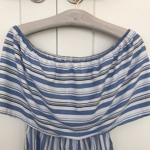 ASOS Pants - ASOS striped off the shoulder romper ASOS Pants - ASOS striped off the shoulder romper